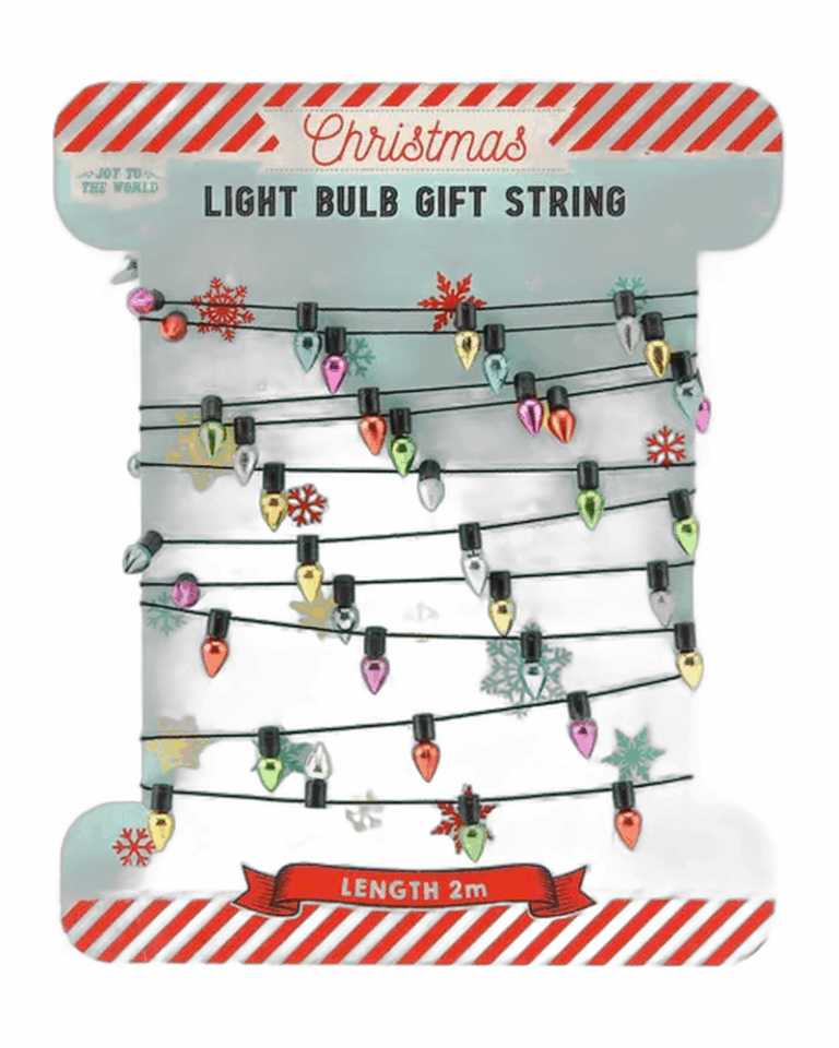 Christmas Light Bulb Gift String - 2m