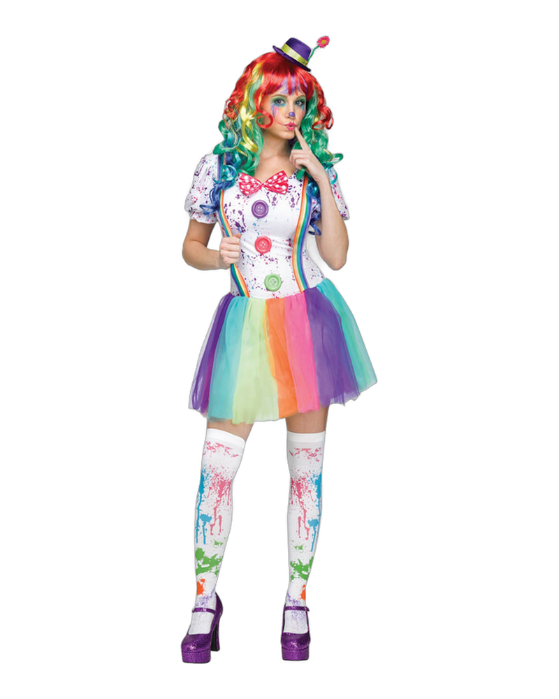 Killer Colourful Clown Costume (M-L)