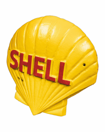 Large Cast Iron Shell Logo