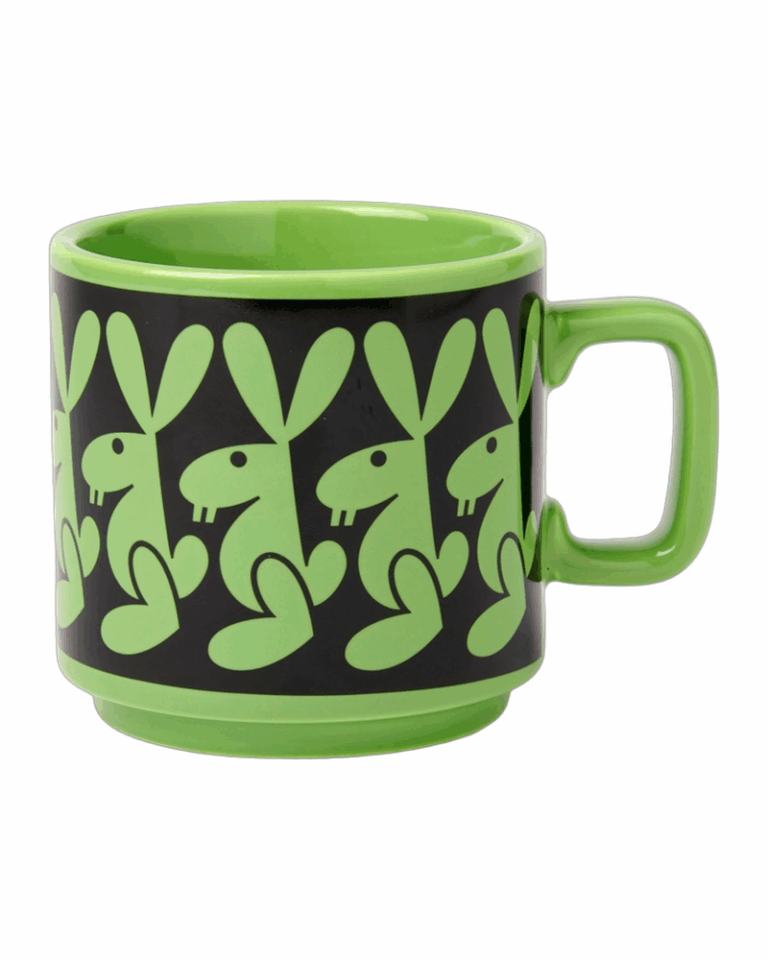 Hornsea Mug - Green Rabbit