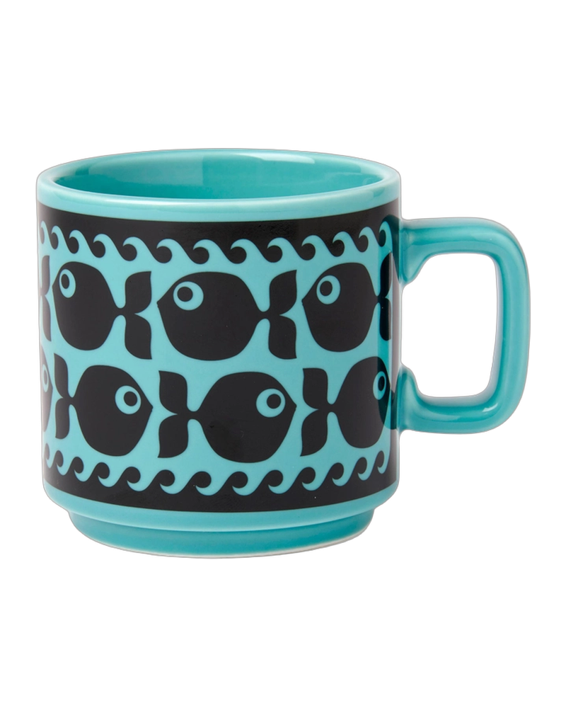 Hornsea Mug – Teal Fish