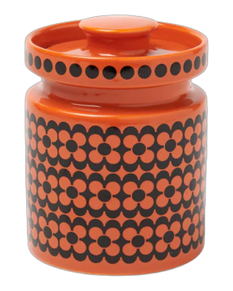 Hornsea Mini Jar – Orange Repeat Flower
