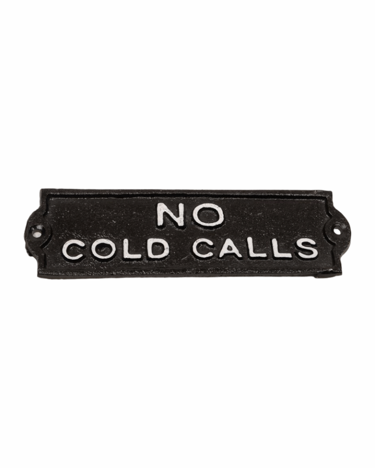 No Cold Calls Sign