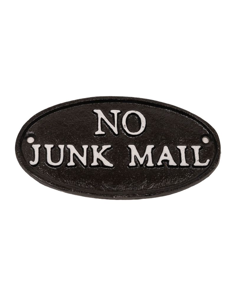 No Junk Mail Sign