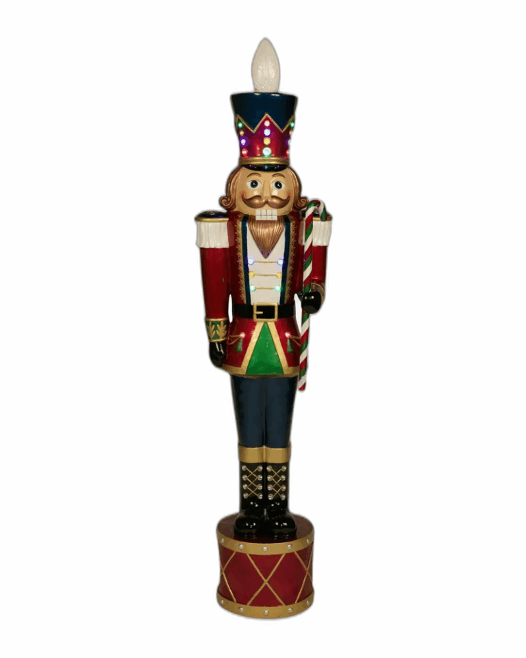 Nutcracker on Drum Statue