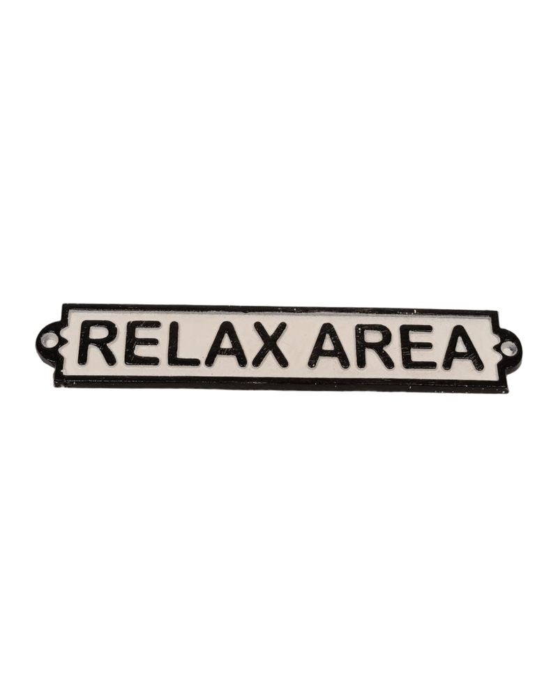Relax Area Sign