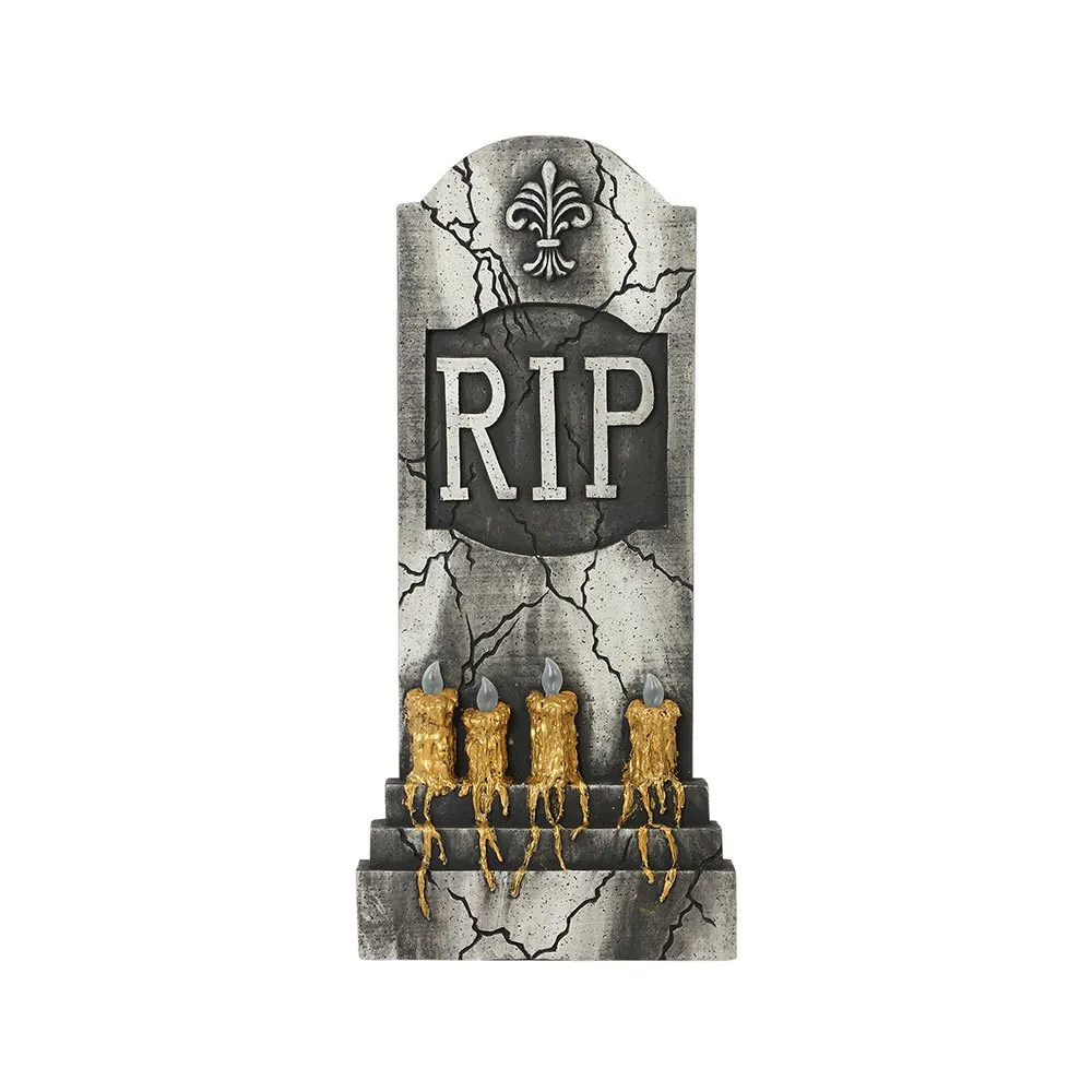 RIP Tombstone Halloween Decor with Light