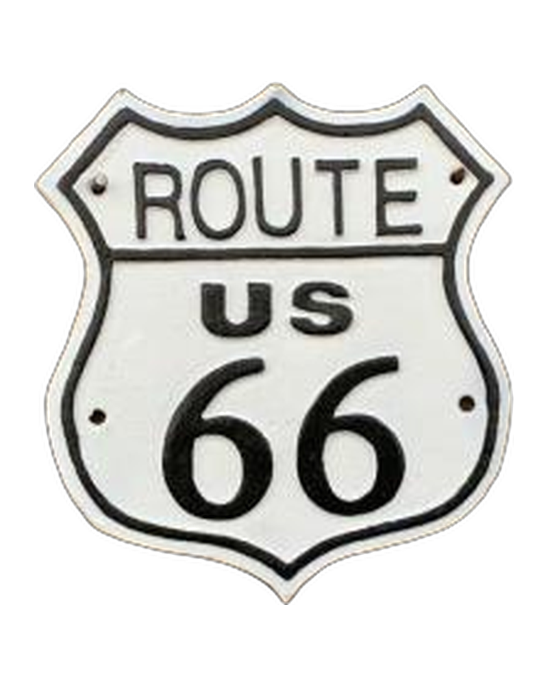 Route 66 Cast Iron Sign
