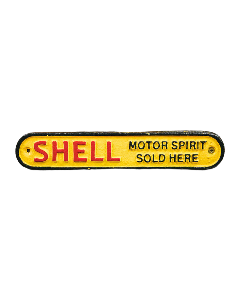 Small Shell Cast Iron Sign