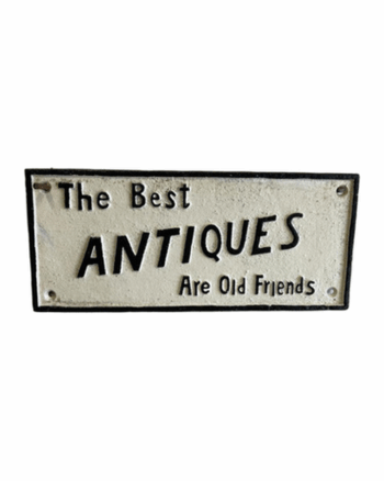 The Best Antiques Cast Iron Sign