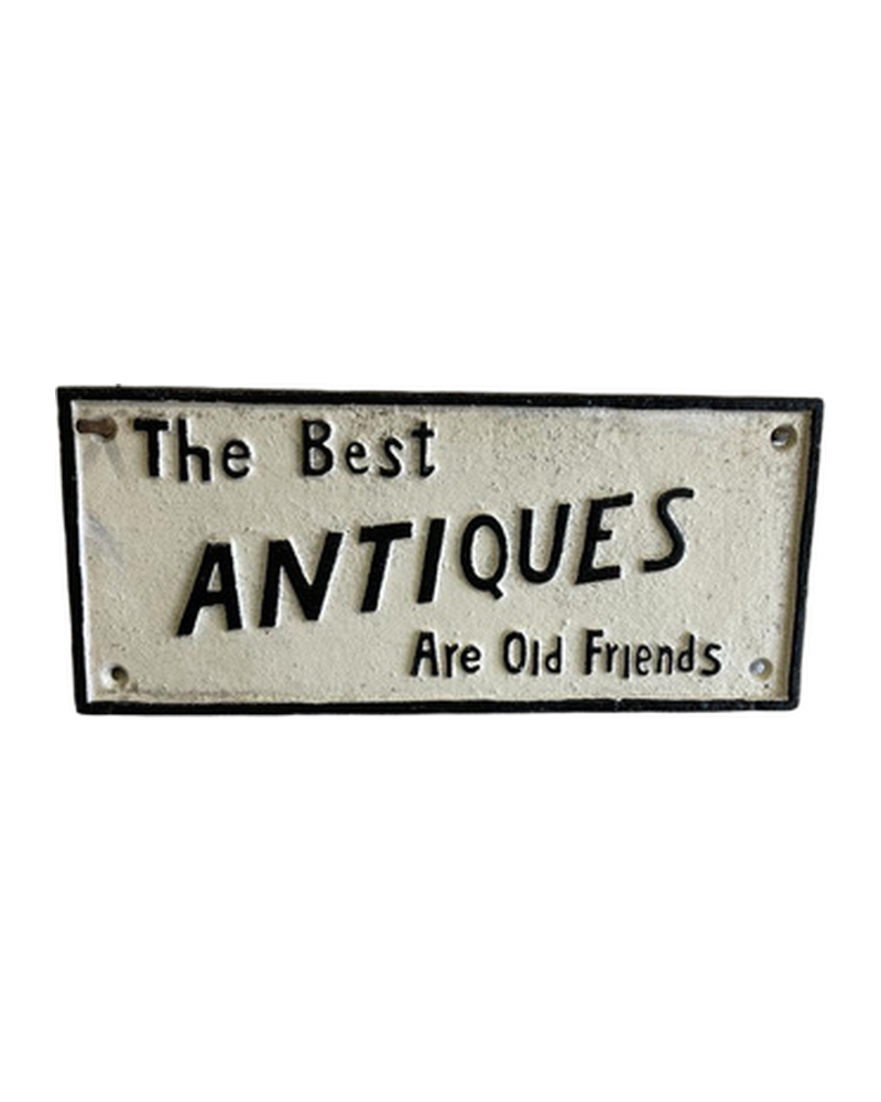 The Best Antiques Cast Iron Sign