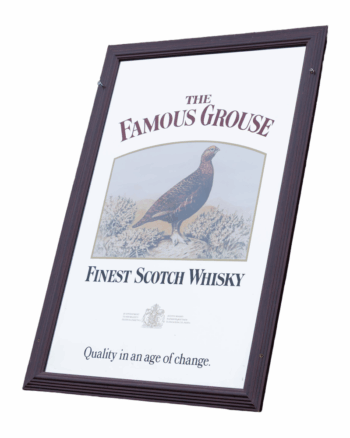 Vintage Famous Grouse Whisky Mirror