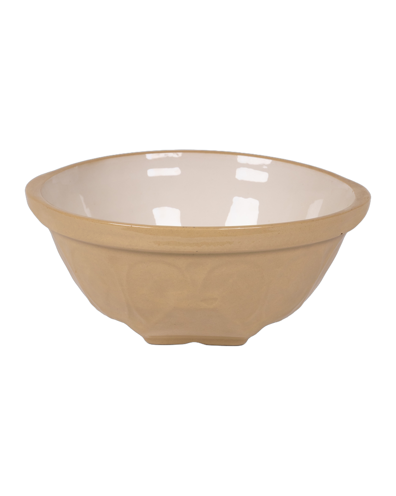 Vintage T.G. Green Gripstand Ceramic Mixing Bowl, Cream & Beige