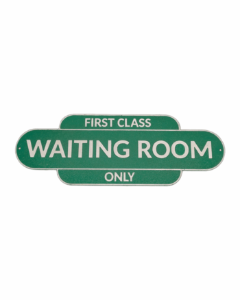 Waiting Room Cast Iron Sign