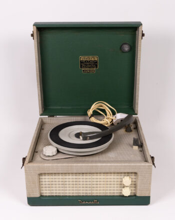 Vintage Dansette Junior Record Player with Green Trim