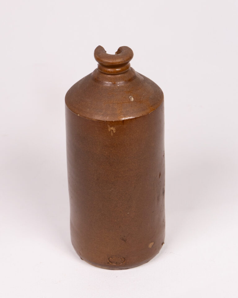 Vintage Stoneware Bottle with Spout