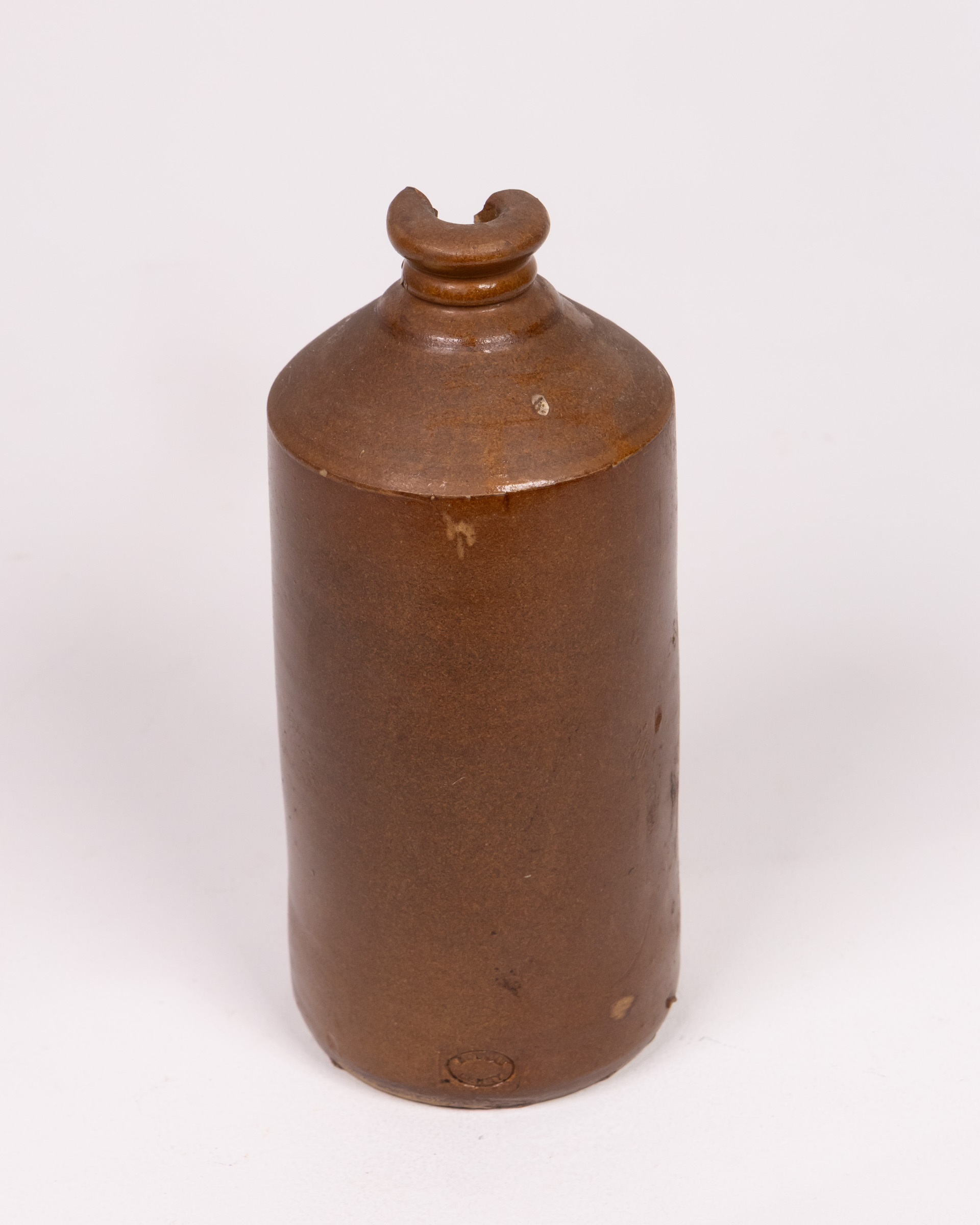 Vintage Stoneware Bottle with Spout