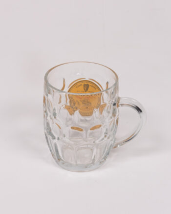 Vintage Guinness Glass Dimple Tankard with Logo