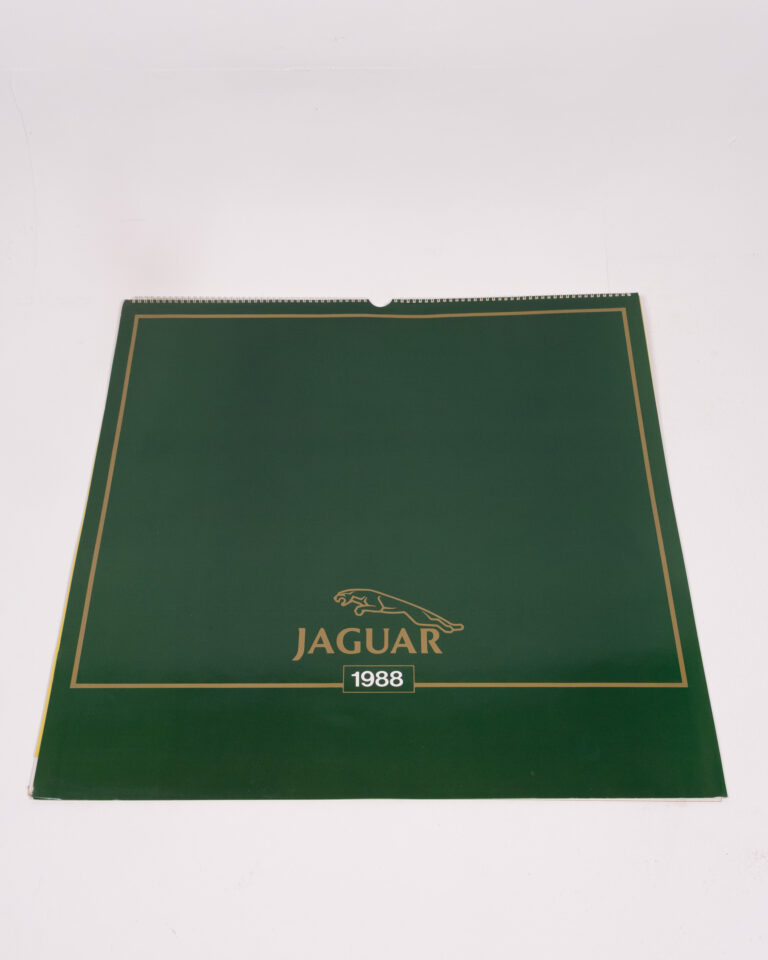 Vintage Jaguar 1988 Calendar with Car Illustrations