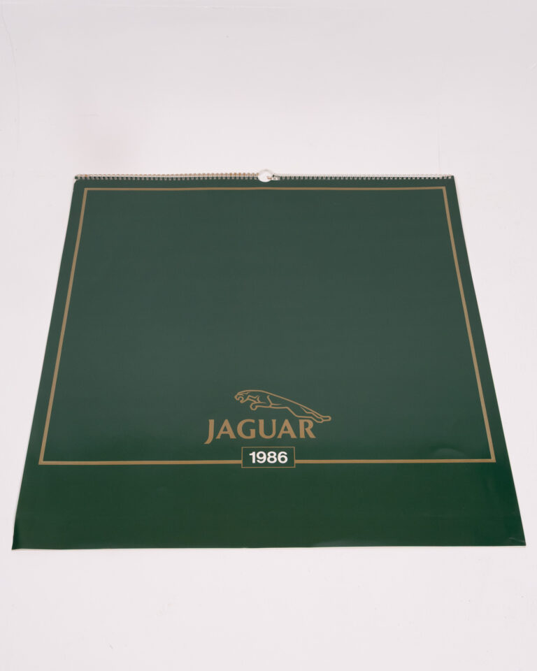 Vintage Jaguar 1986 Calendar with Car Images