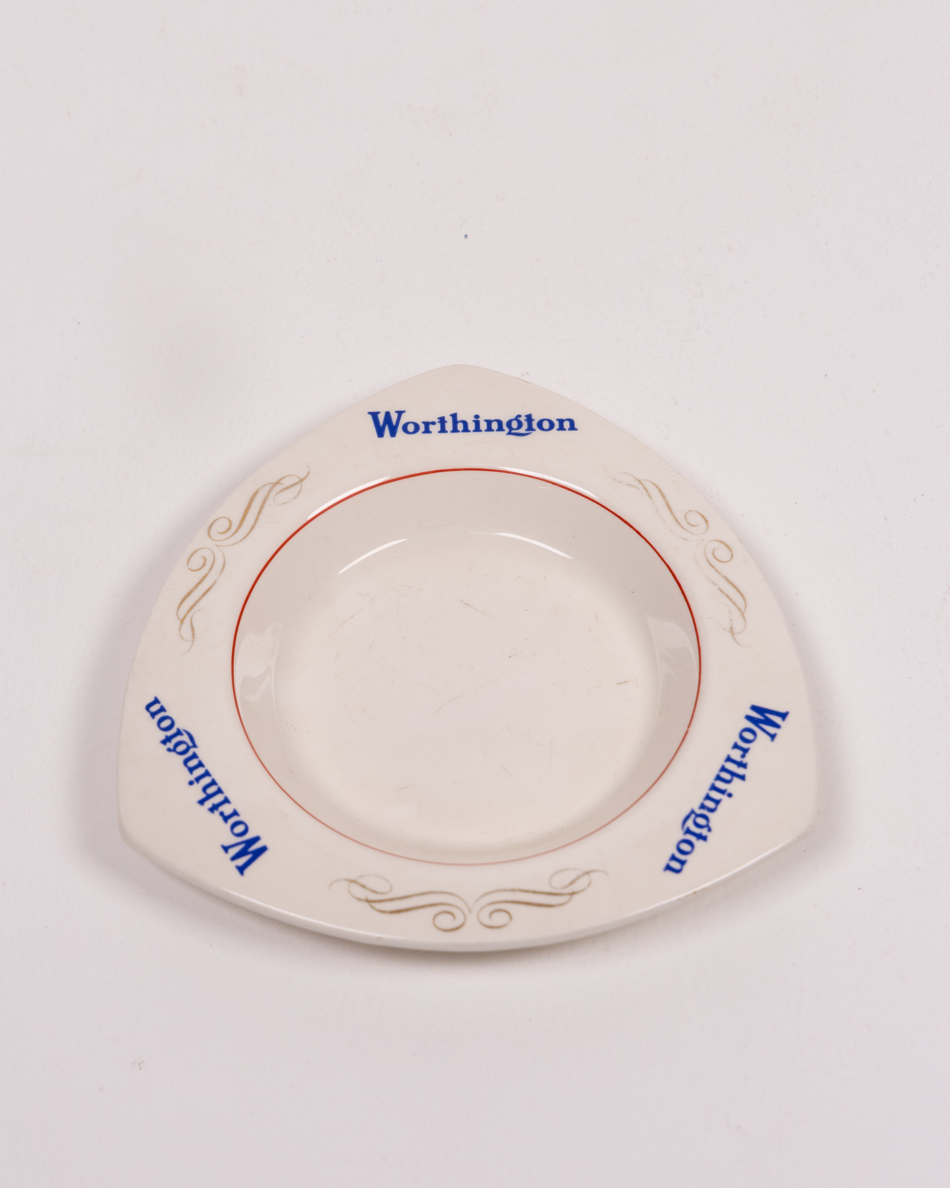 Vintage Worthington Ceramic Ashtray with Logo
