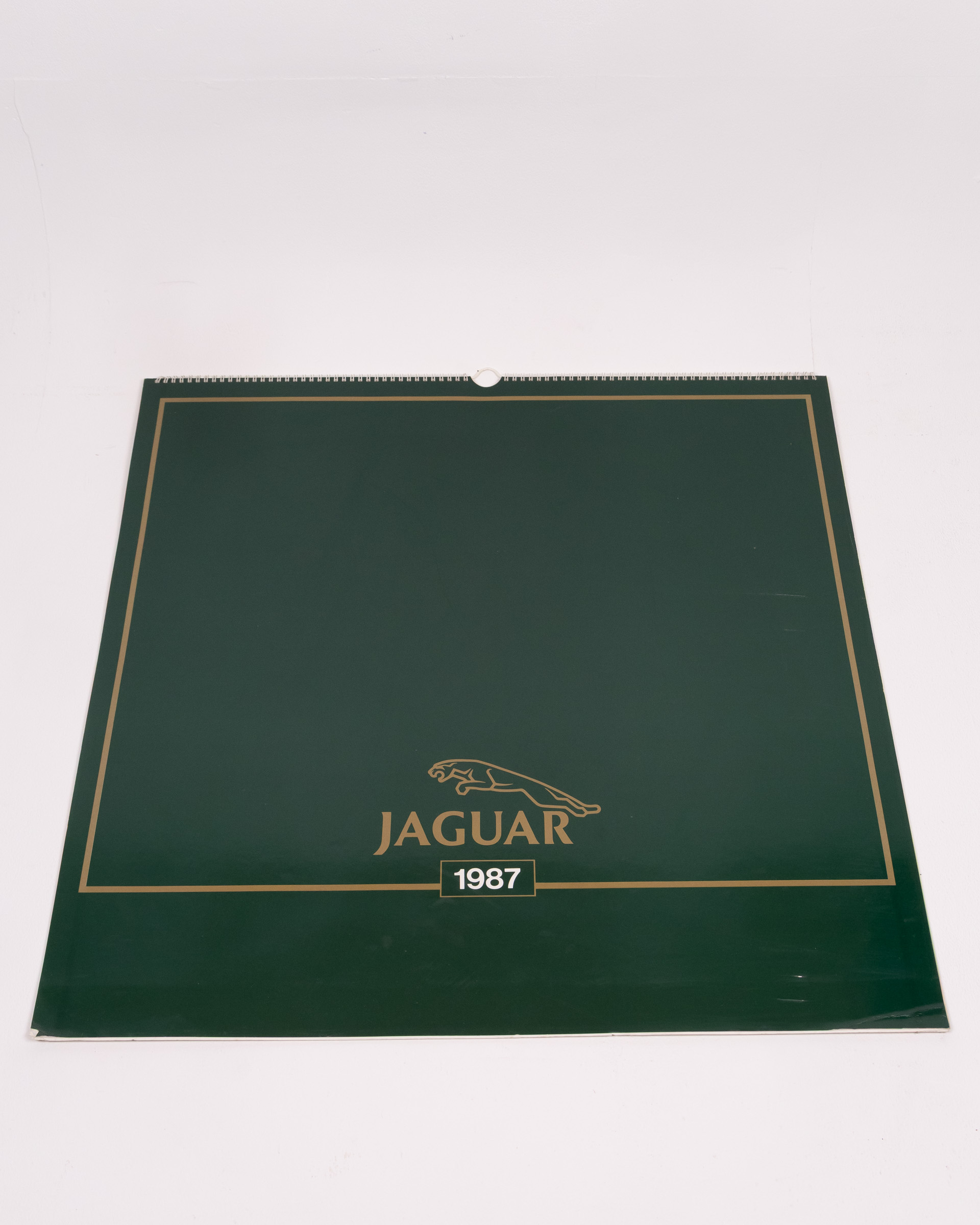 Vintage Jaguar 1987 Calendar with Car Illustrations