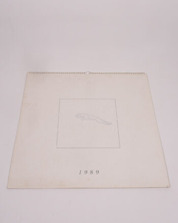 Vintage 1989 Jaguar Paladin Paper Calendar with Images