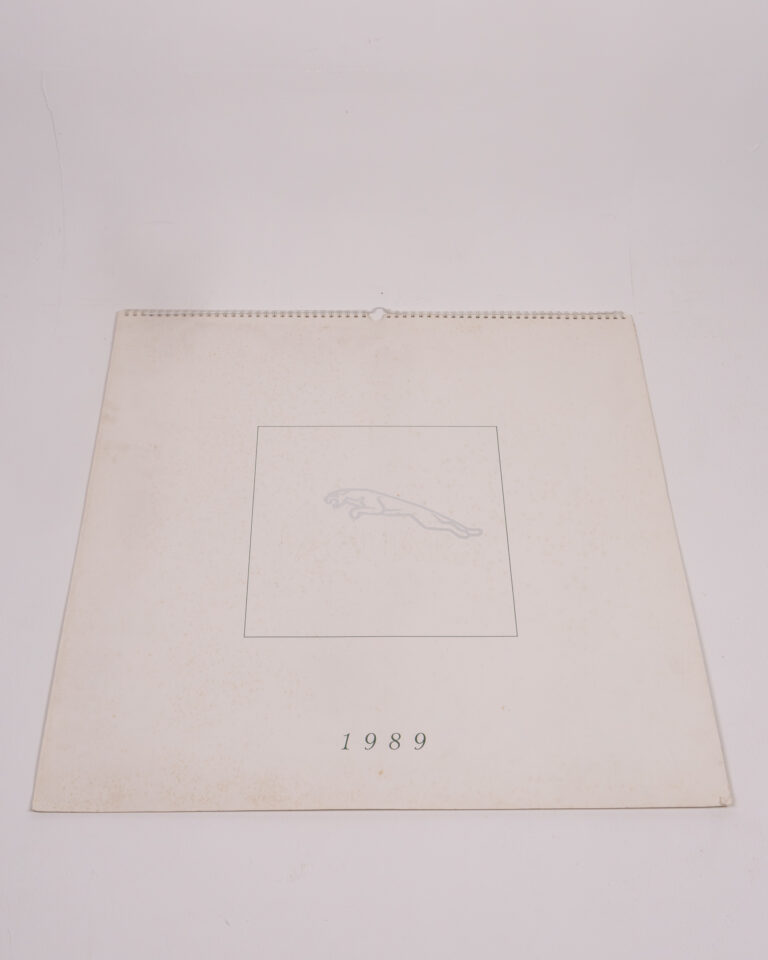 Vintage 1989 Jaguar Paladin Paper Calendar with Images