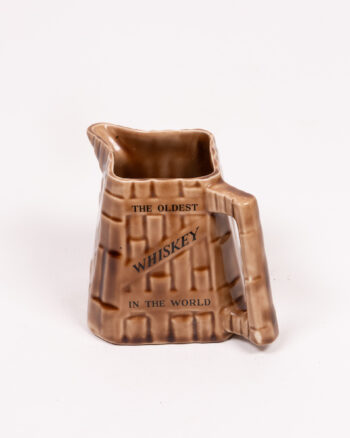 Vintage Bushmills Ceramic Whiskey Jug with ‘Basket’ Design