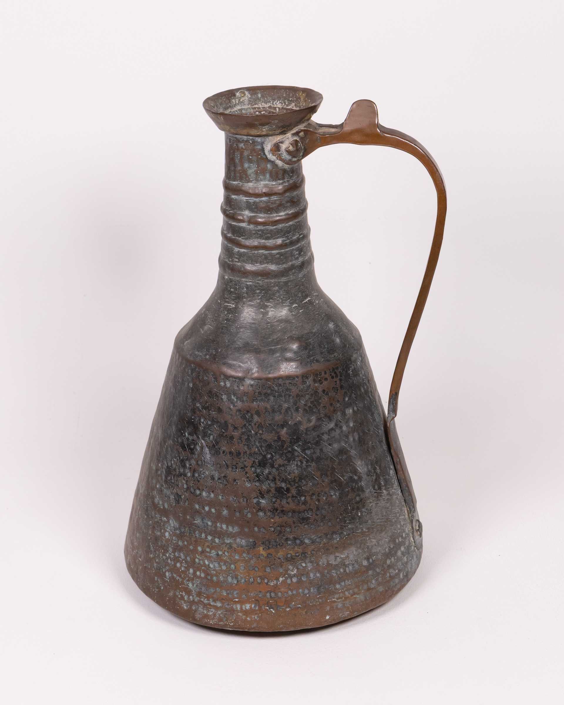Vintage Hand Hammered Copper Jug with Handle