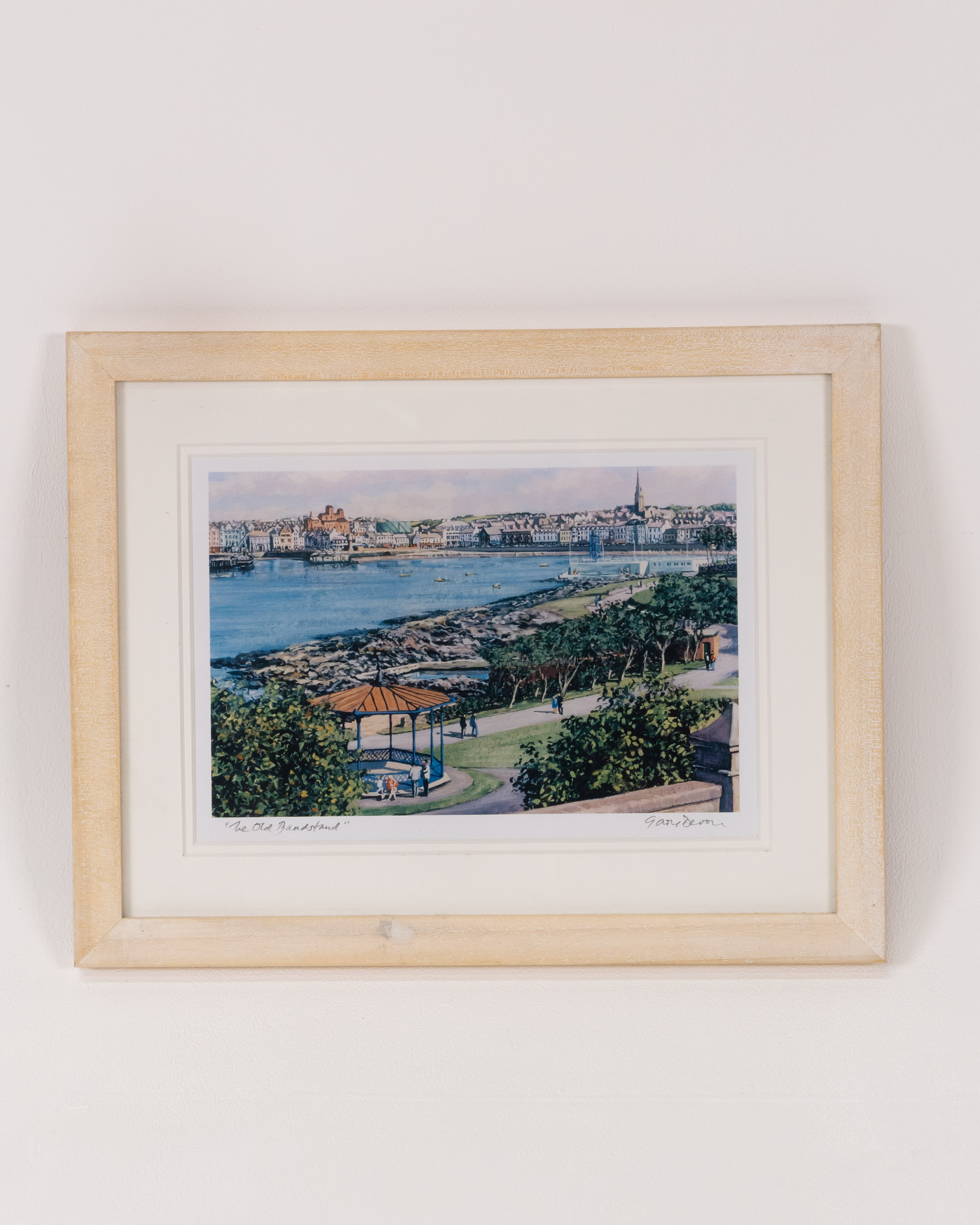 Framed Art Print “The Old Bandstand” Bangor 1960s