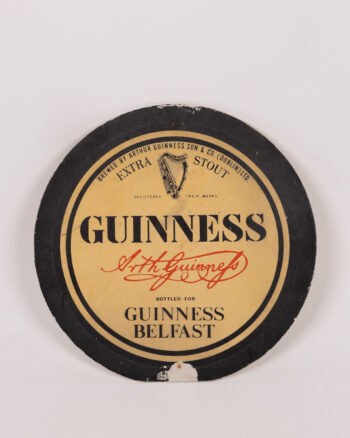 Vintage Guinness Belfast Advertising Sign with Stout Logo