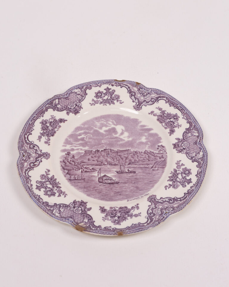 Antique Johnson Bros Ceramic Plate Windsor in 1792