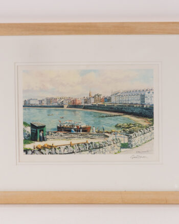 Framed Gary Devon Art Print with Bangor Harbour Scene