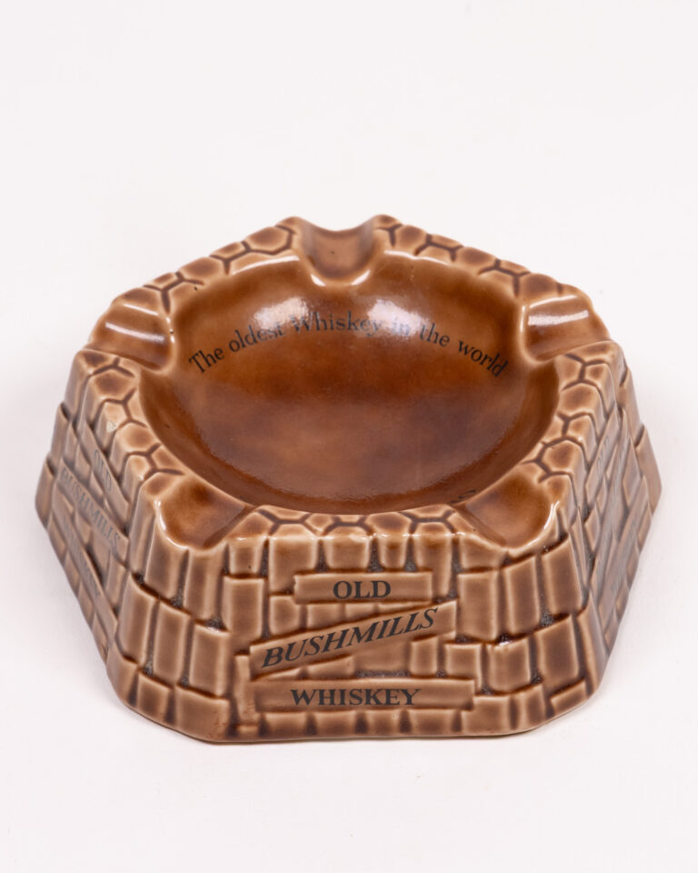 Bushmills Ceramic Ashtray with 'Oldest Whiskey' Inscription