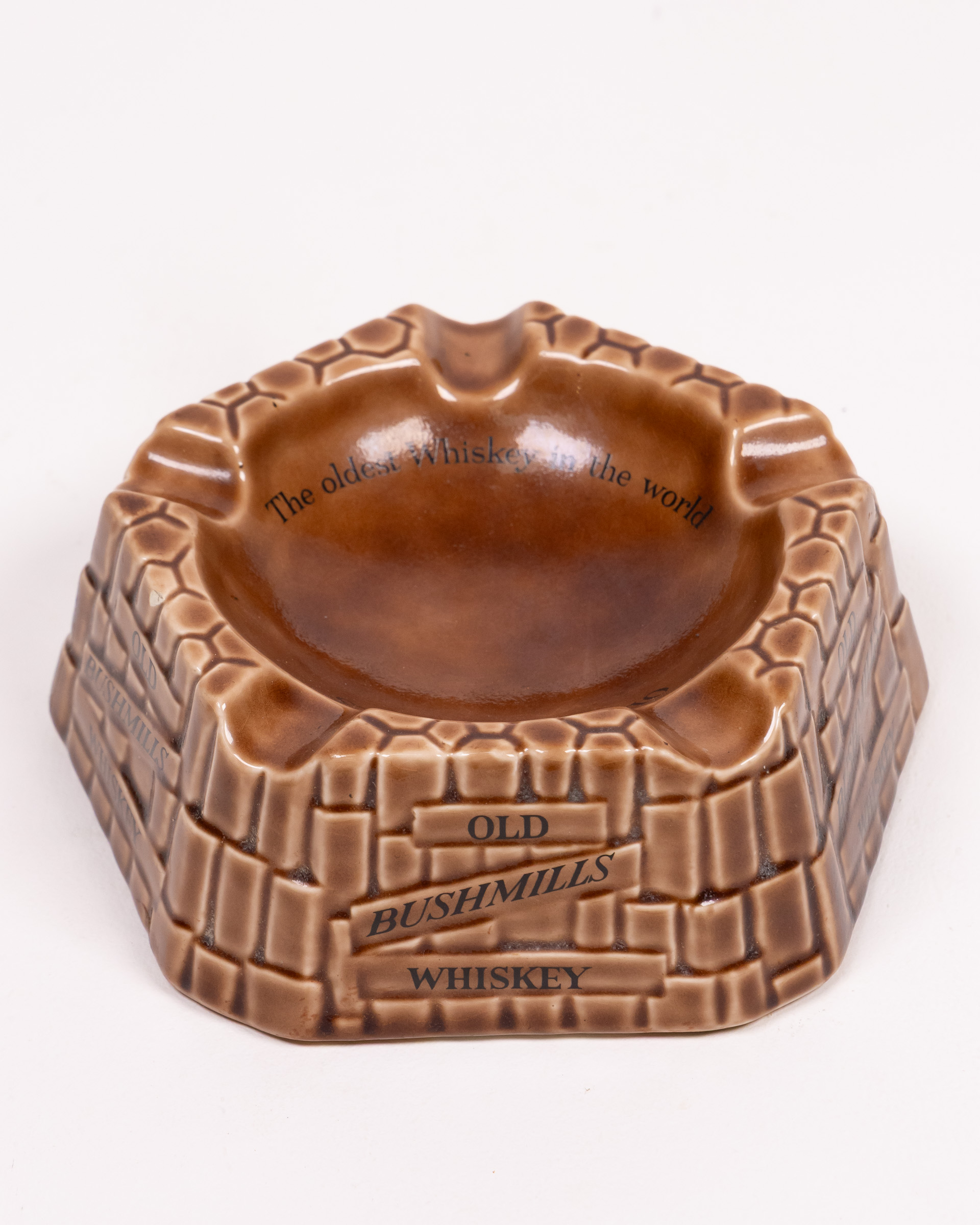 Bushmills Ceramic Ashtray with ‘Oldest Whiskey’ Inscription