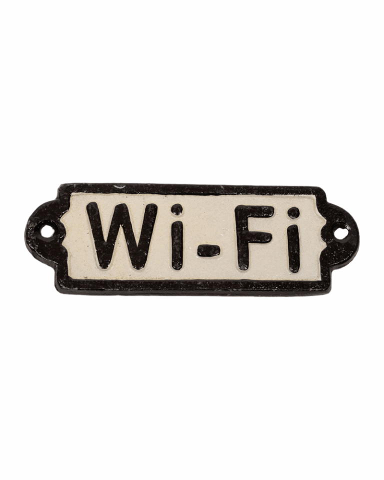 Cast Iron WiFi Sign