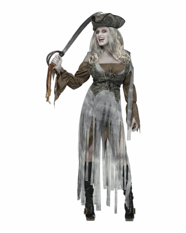 Zombie Pirate Adult Costume (S-M)