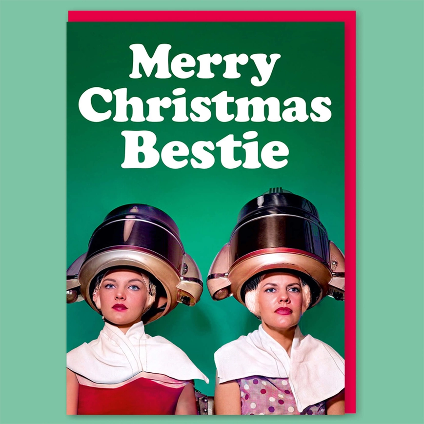 Merry Christmas Bestie Greeting Card