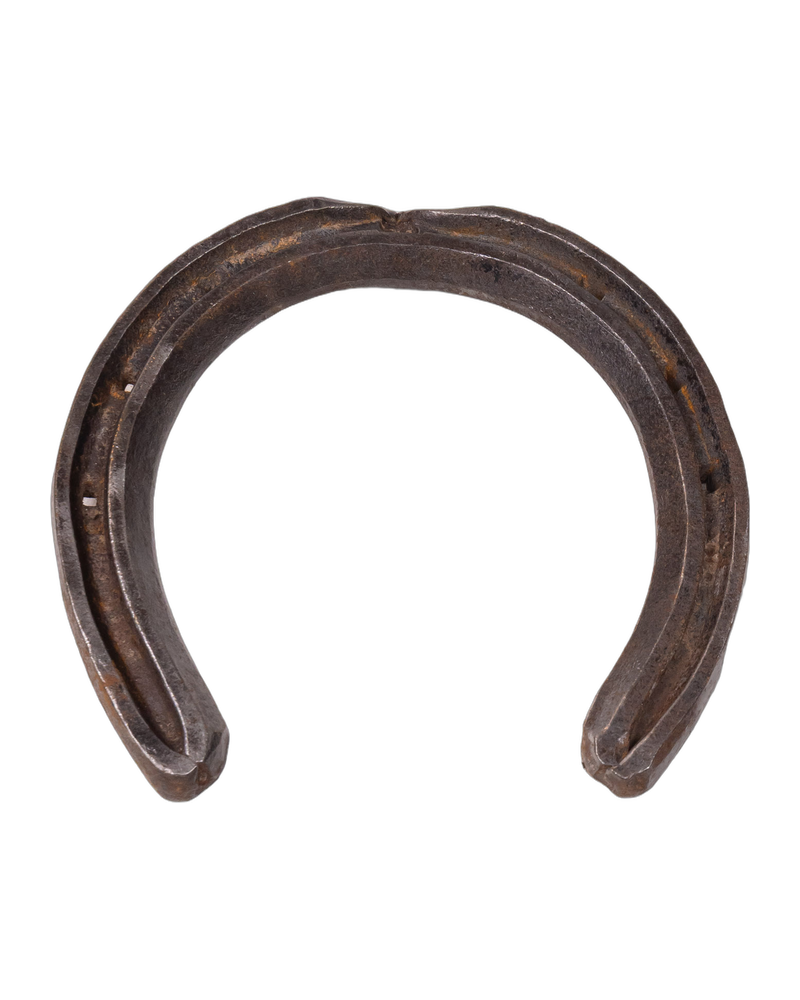 Antique Steel Horseshoe with Nail Holes