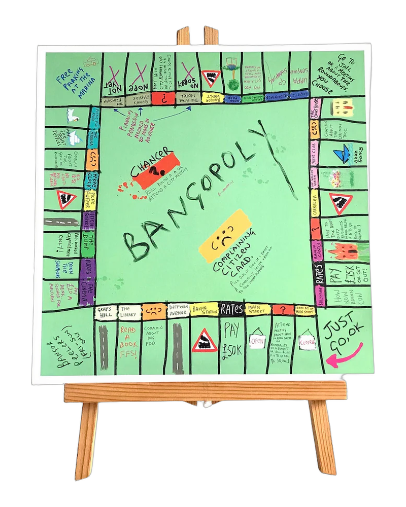 Bangopoly – 30cmx30xm Square By Rickydrewapiccy