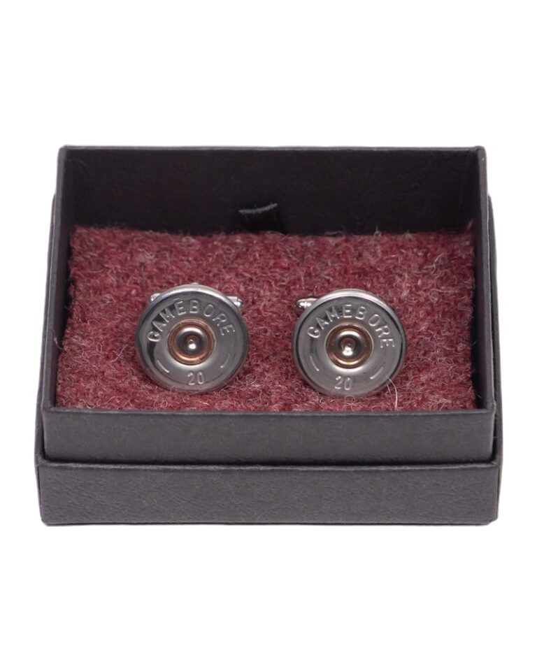 Fine Feathers Game Bore Cartridge Cufflinks