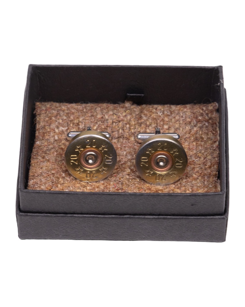 Fine Feathers Metal Bullet Cufflinks