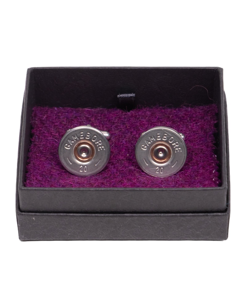 Fine Feathers Metal Cartridge Cufflinks