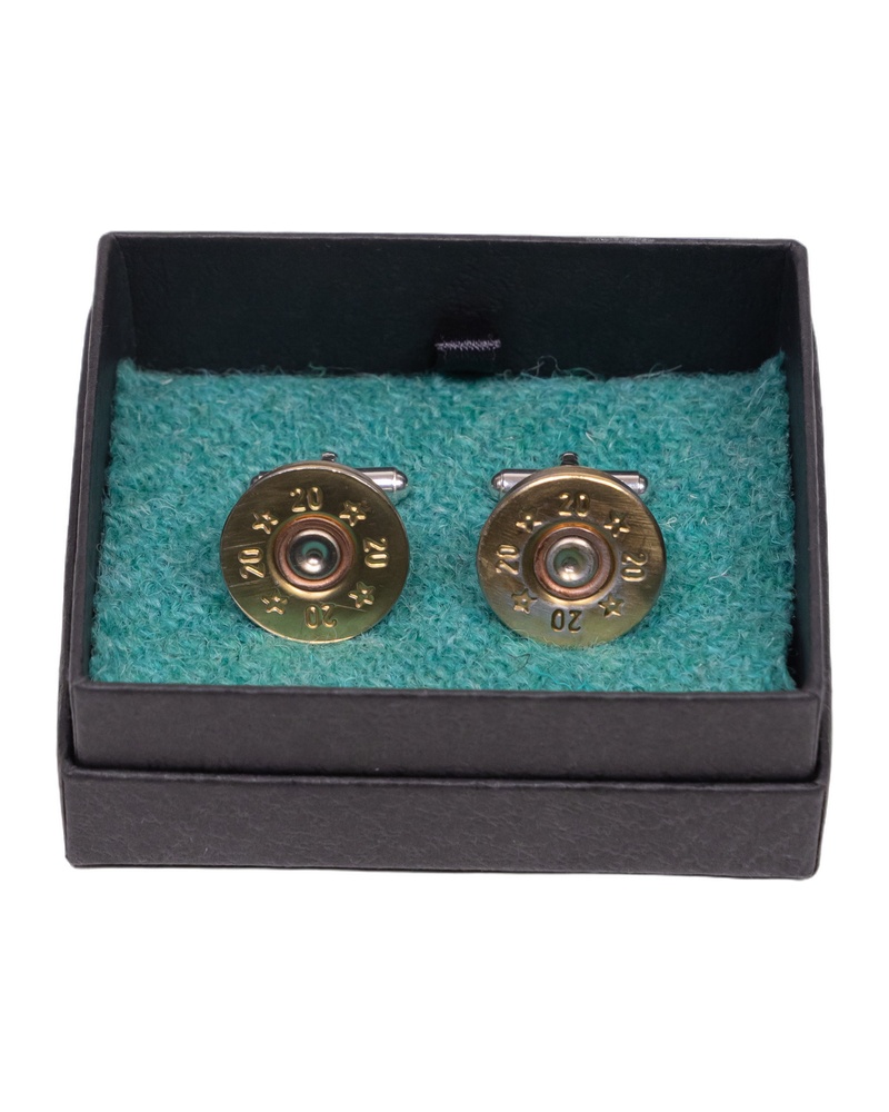 Fine Feathers Metal Shotgun Shell Cufflinks