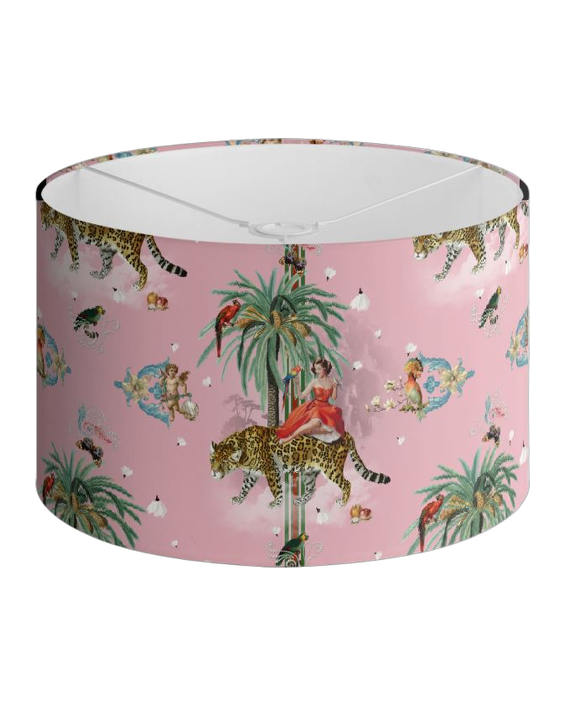 Garden of Eden Ceiling Drum Lampshade Candy Floss