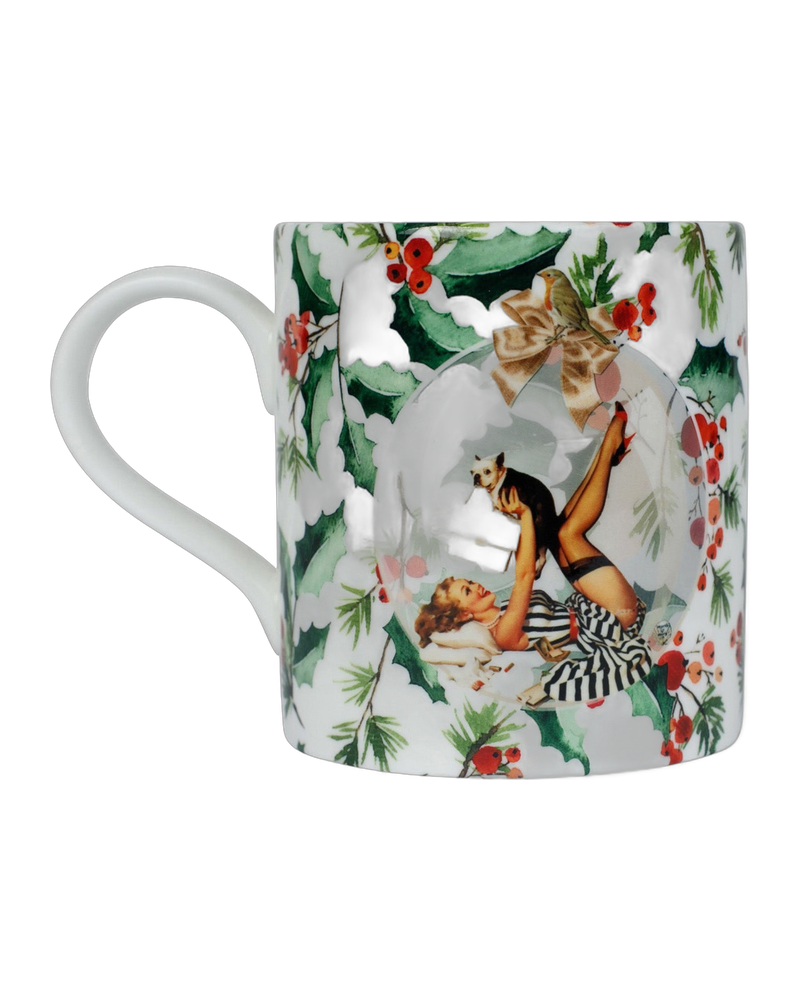 Holly Bone China Coffee Cup