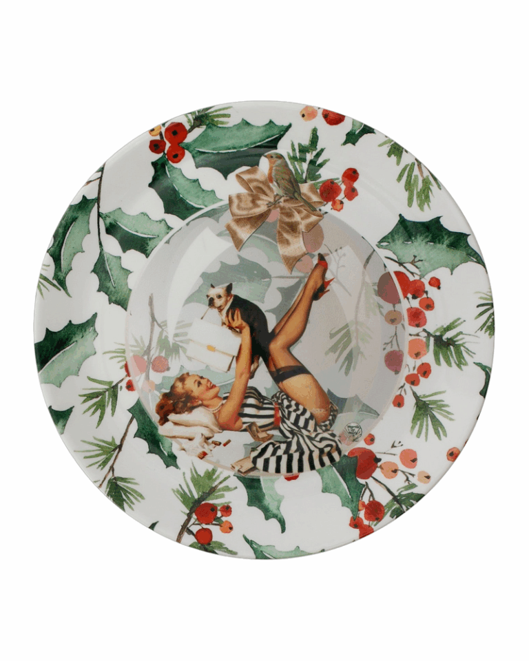 Holly Bone China Plate
