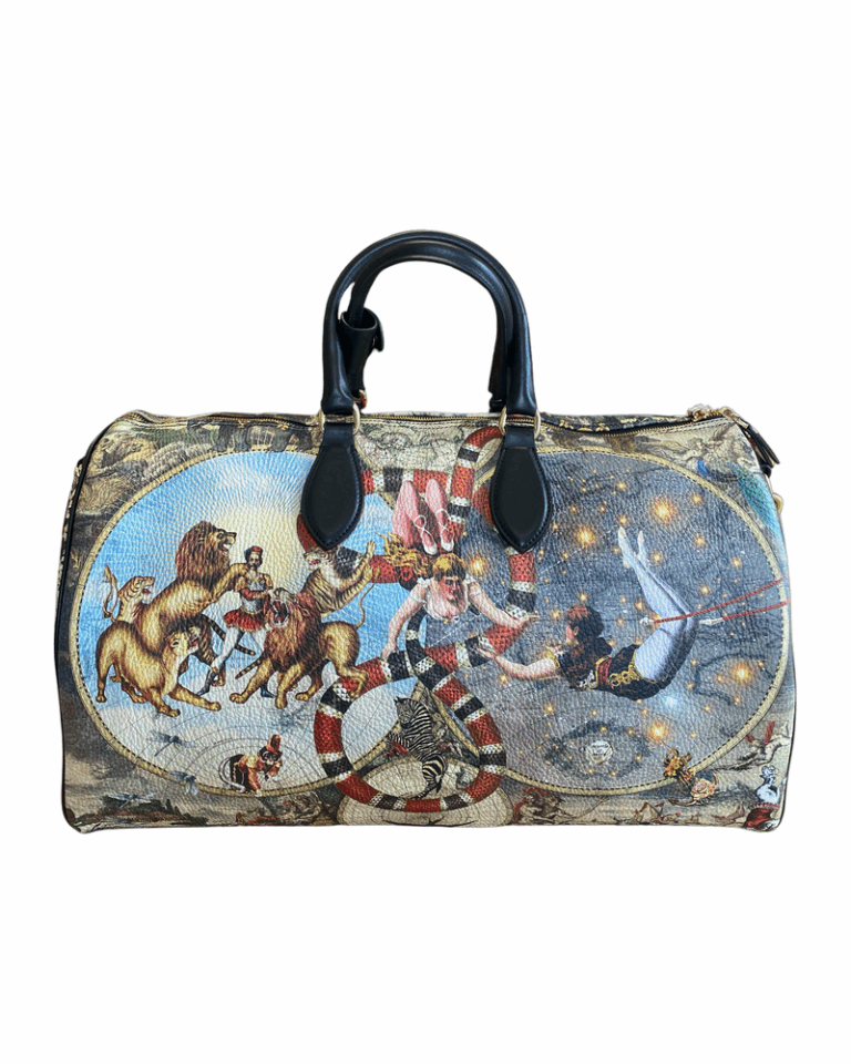 Le Cirque Du Monde Weekender Leather Duffle Bag