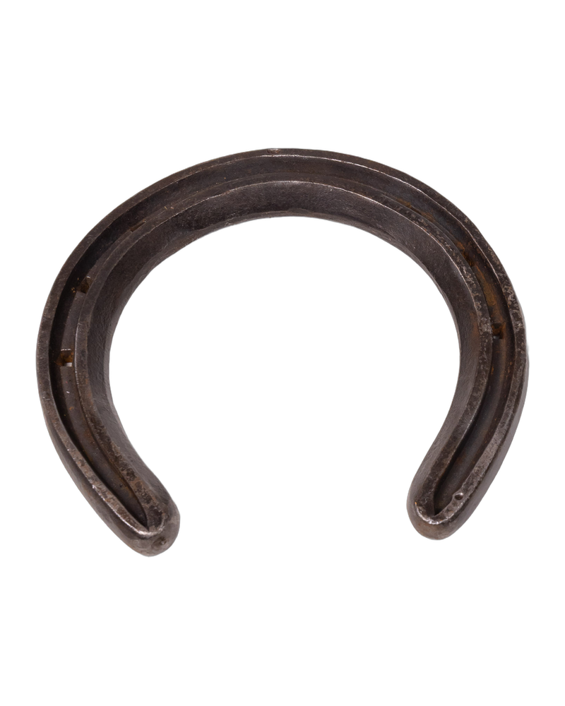 Vintage Black Metal Horseshoe with Nail Holes